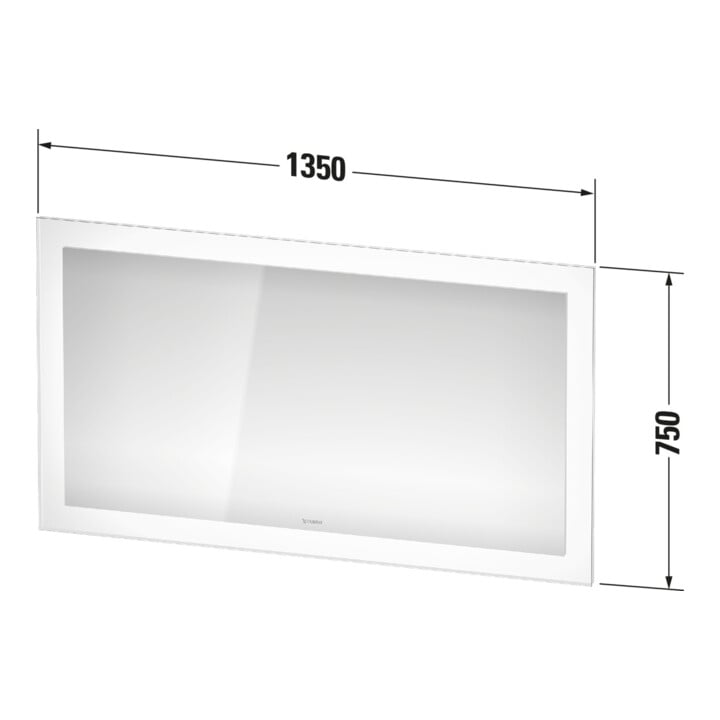 Duravit Spiegel Sensor Version White Tulip 75x135x5cm, mit Beleuchtung
