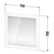 Duravit Spiegel Sensor Version White Tulip 75x75x5cm, mit Beleuchtung-5