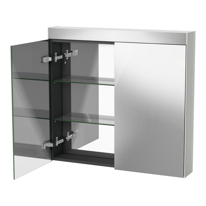 Duravit Spiegelschrank Best Version 81x14,8x76cm, 15 W, 2 Türen, LED