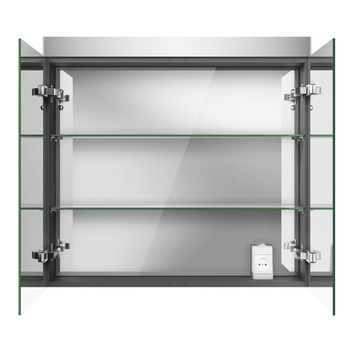 Duravit Spiegelschrank Best Version 81x14,8x76cm, 15 W, 2 Türen, LED