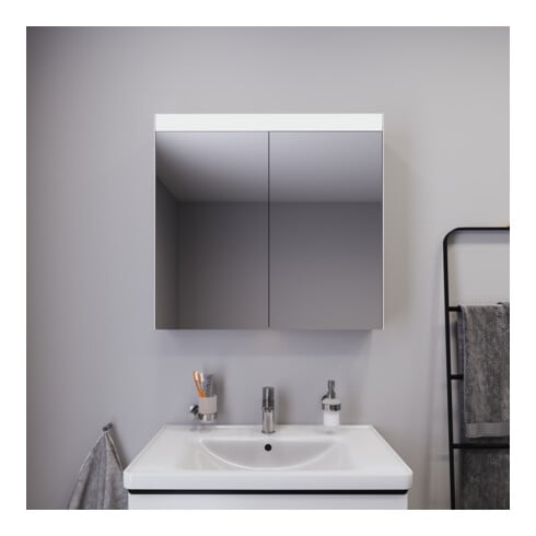 Duravit Spiegelschrank Best Version 81x14,8x76cm, 15 W, 2 Türen, LED