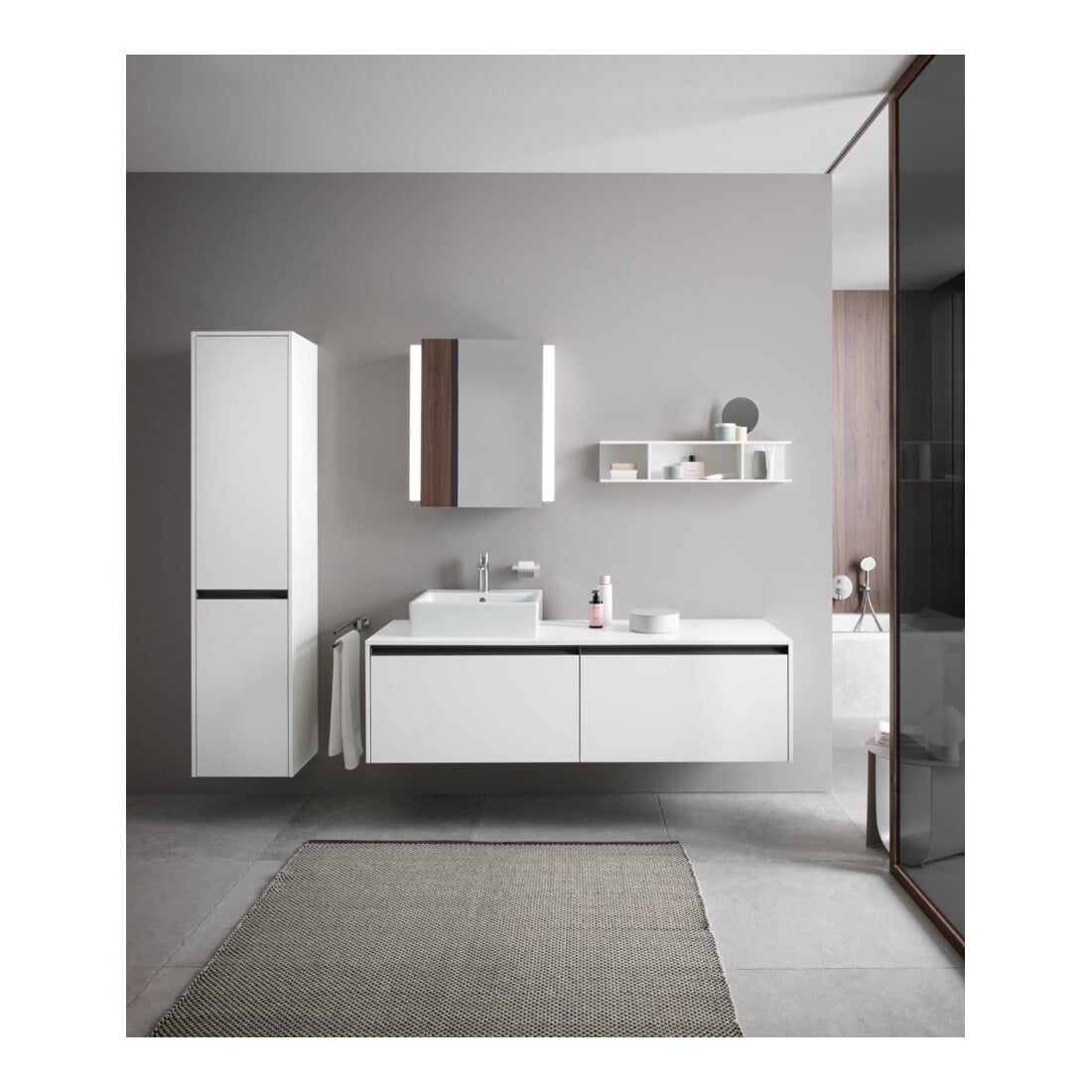 Duravit Spiegelschrank Ketho.2 60x15,7x70cm, LED, An li, o Waschp.-Bel.