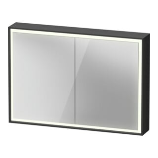 Duravit Spiegelschrank L-Cube 100x70x15,5cm, gra ma, Türanschl. re/li