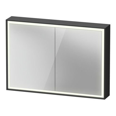 Duravit Spiegelschrank L-Cube 100x70x15,5cm, gra ma, Türanschl. re/li