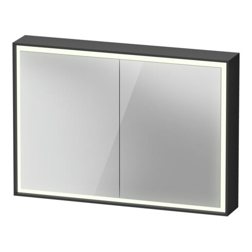 Duravit Spiegelschrank L-Cube 100x70x15,5cm, graph ma, m Waschp.-Bel.