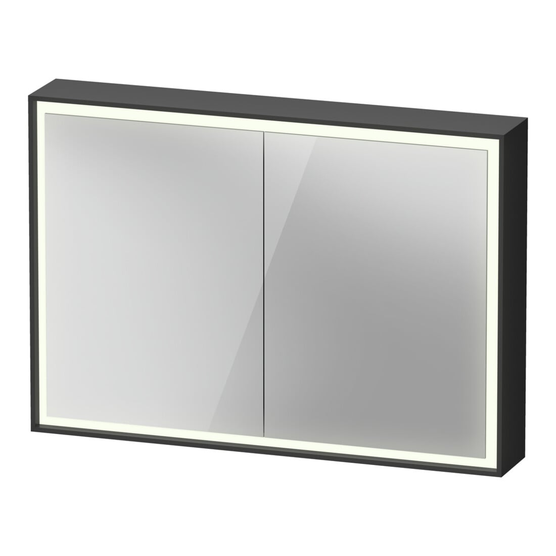 Duravit Spiegelschrank L-Cube 100x70x15,5cm, graph ma, m Waschp.-Bel.