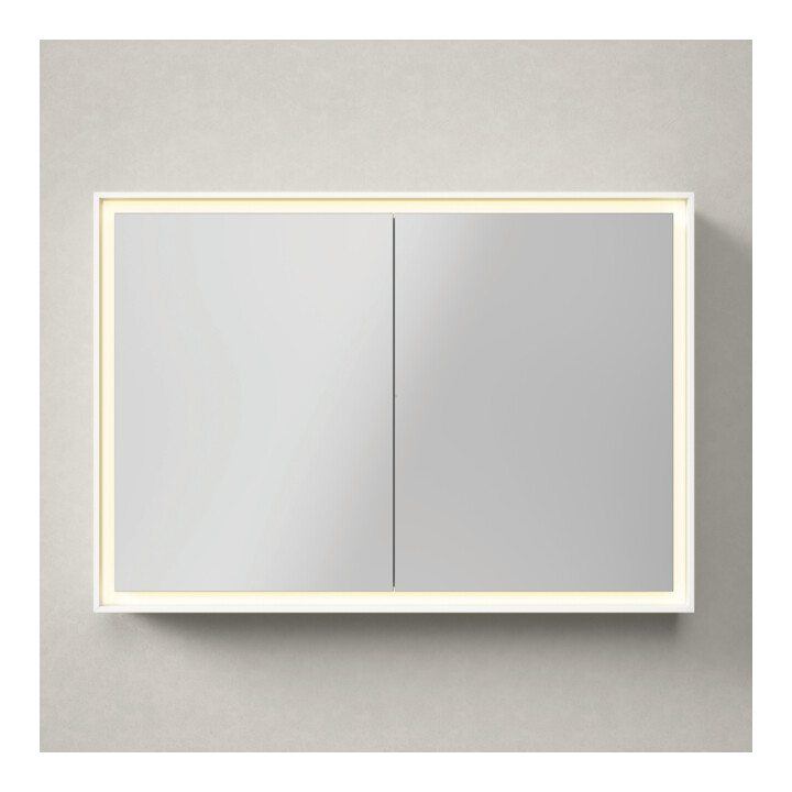 Duravit Spiegelschrank L-Cube 100x70x15,5cm, graph ma, m Waschp.-Bel.