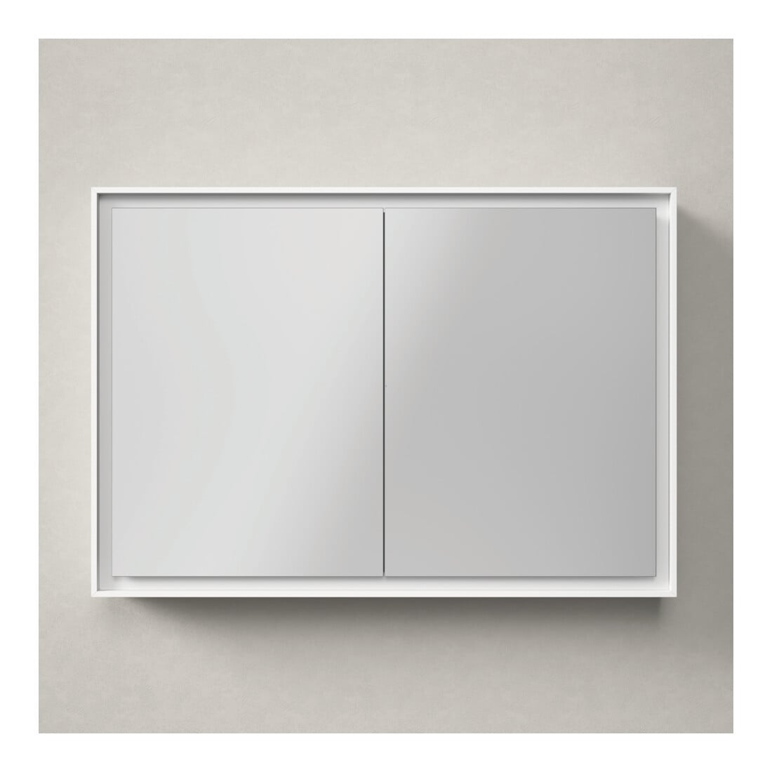 Duravit Spiegelschrank L-Cube 100x70x15,5cm, graph ma, m Waschp.-Bel.