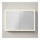 Duravit Spiegelschrank L-Cube 100x70x15,5cm, graph ma, o. Waschp.-Bel.