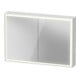 Duravit Spiegelschrank L-Cube 100x70x15,5cm, weiß matt, rechts//links-1