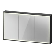 Duravit Spiegelschrank L-Cube 120x70x15,5cm, gra ma, Türanschl. re/li