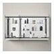 Duravit Spiegelschrank L-Cube 120x70x15,5cm, graph ma, m Waschp.-Bel.