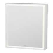 Duravit Spiegelschrank L-Cube 65x15,5x70cm, LED, blanc, connexion à droite, mat blanc