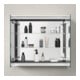 Duravit Spiegelschrank L-Cube 80x70x15,5cm, graph ma, m Waschp.-Bel.