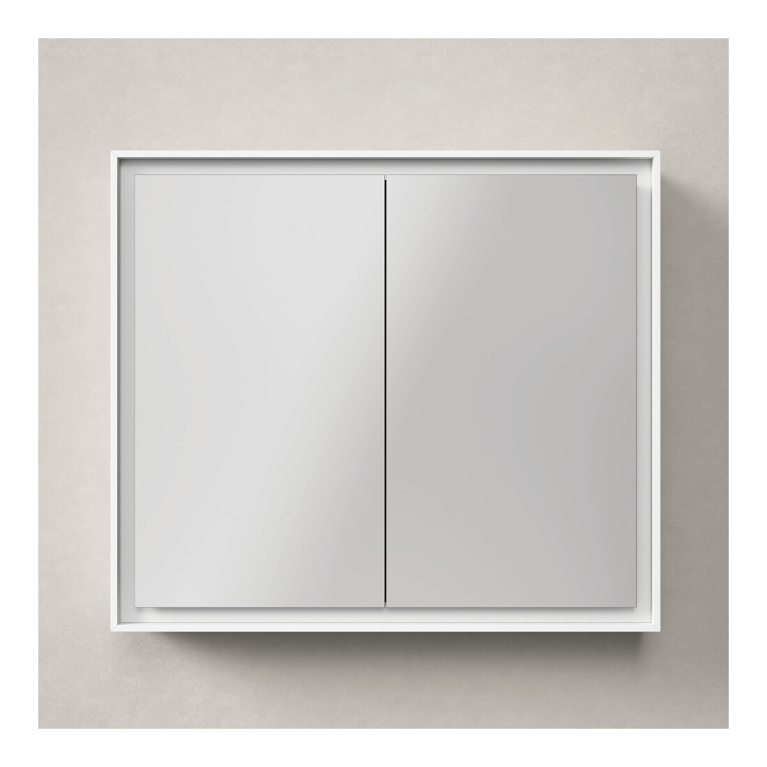 Duravit Spiegelschrank L-Cube 80x70x15,5cm, graph matt, rechts//links
