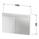 Duravit Spiegelschrank No. 1 100x70x14,8cm, 9 W, LED, weiß-3