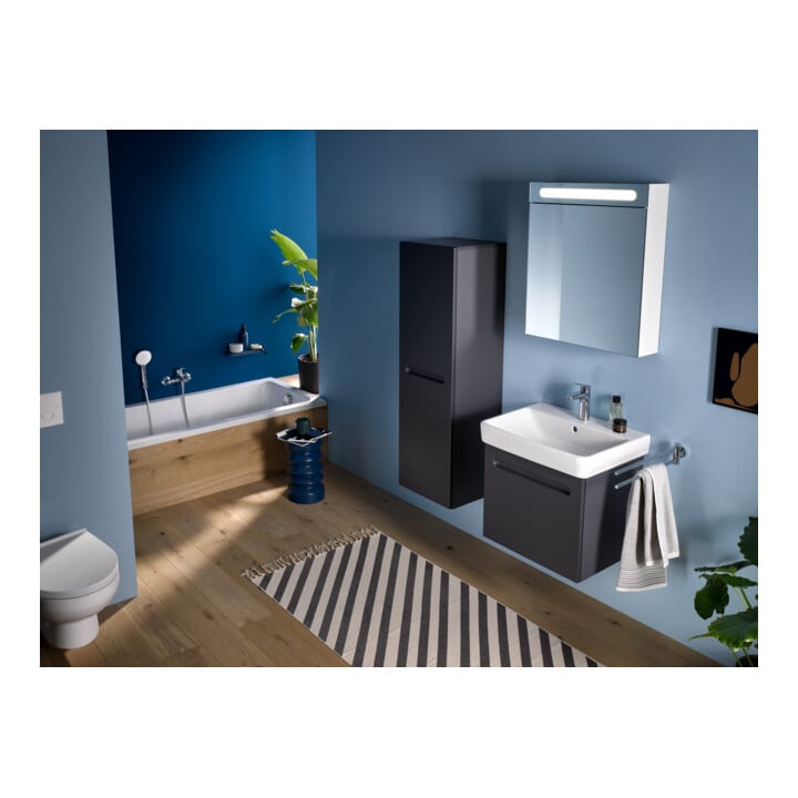 Duravit Spiegelschrank No. 1 60x14,8x70cm, 5 W, Lichtf ob, we, T. re