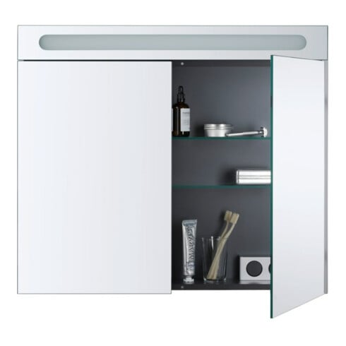 Duravit Spiegelschrank No. 1 80x70x14,8cm, 9 W, LED, weiß