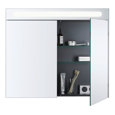 Duravit Spiegelschrank No. 1 80x70x14,8cm, 9 W, LED, weiß
