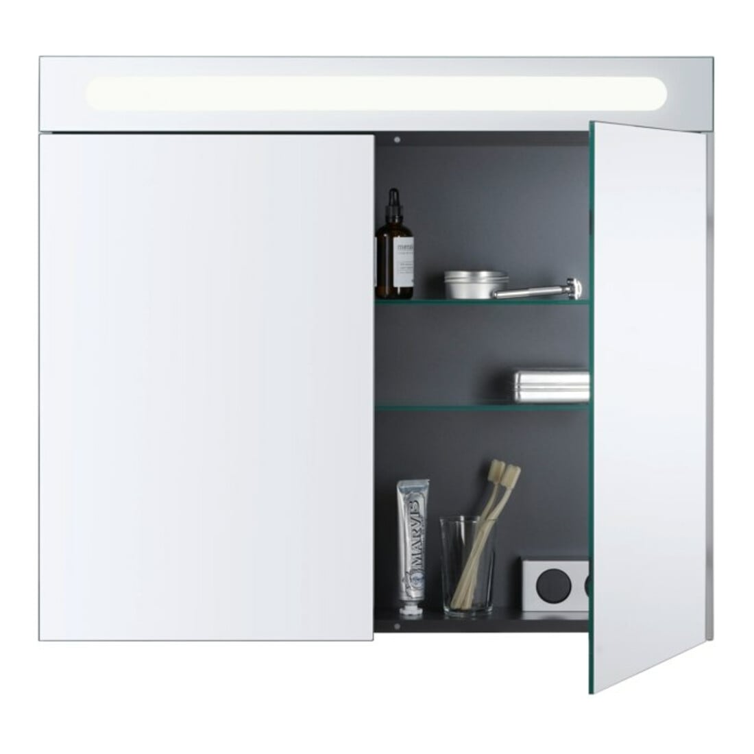 Duravit Spiegelschrank No. 1 80x70x14,8cm, 9 W, LED, weiß