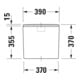 Duravit Spülkasten DuraStyle 39x17cm, 6/3 l, Anschl. unt links, weiß