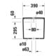 Duravit Spülkasten DuraStyle 39x17cm, 6/3 l, Anschl. unt links, weiß-4