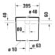 Duravit Spülkasten Happy D.2 39,5x16cm, 6/3 l, Anschl re o. li, weiß
