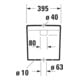 Duravit Spülkasten Happy D.2 39,5x16cm, 6/3 l, Anschl unt links, weiß-5
