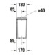 Duravit Spülkasten Qatego 40x18cm, 4,5/3 l, Anschl. unt li, we hgl-5