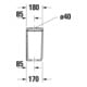 Duravit Spülkasten Qatego 40x18cm, 6/3 l, Anschl. unt li, we hgl