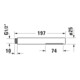 Duravit Stabbrause MinusFlow 187mm, Anschl.-G. G 1/2, rd, ES geb.-4