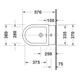 Duravit Stand-Bidet Balcoon 37x57cm, m Hahnl., ÜL, Clay terra matt