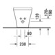 Duravit Stand-Bidet DuraStyle 37x57,5cm, m HL, ÜL, HLB, we WonderGliss-2