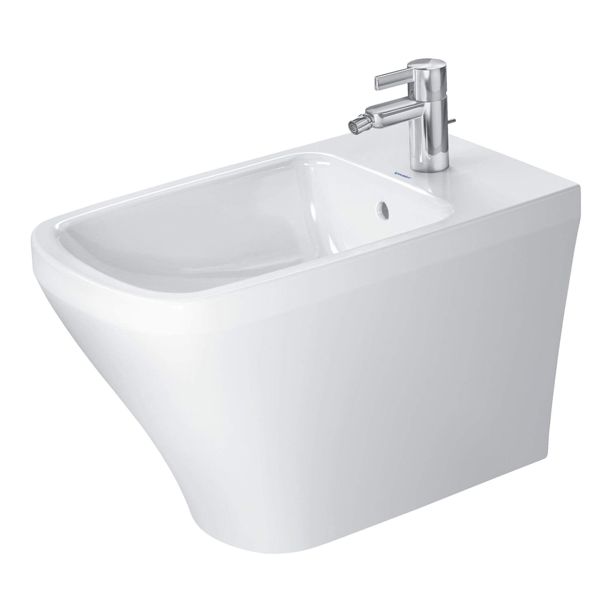 Duravit Stand-Bidet DuraStyle 37x63cm, m HL, ÜL, Hahnlochbank, weiß