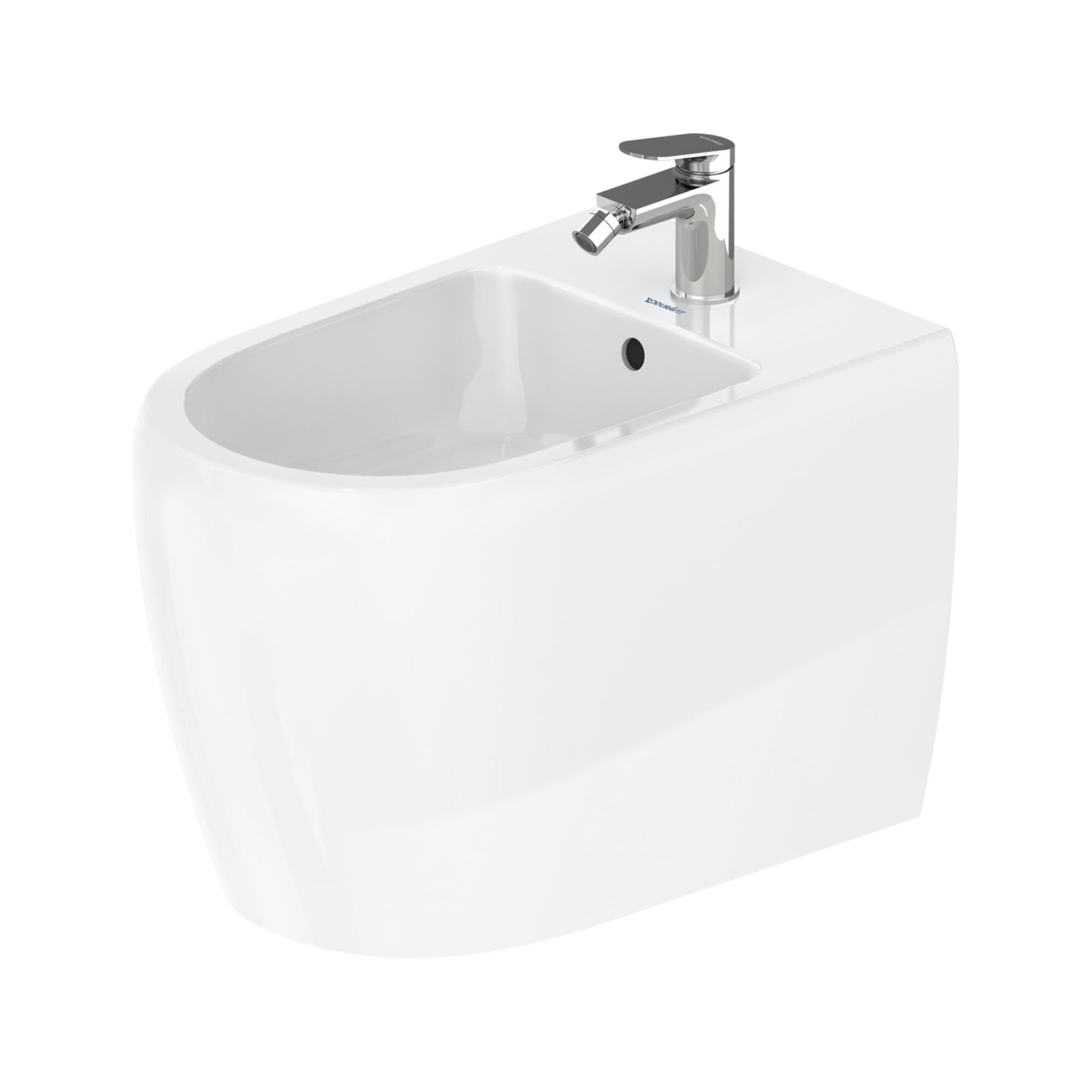 Duravit Stand Bidet Qatego 39x60cm, m Hahnl., ÜL, Hahnloch, we hgl