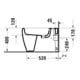 Duravit Stand Bidet Qatego 39x60cm, m Hahnl., ÜL, Hahnloch, we hgl