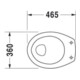 Duravit Stand-Flach-WC Duraplus Sudan 36x46,5cm, Abg wa., w, 6,0 l, barrieref.