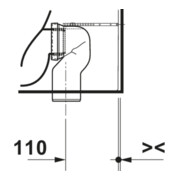 Duravit Stand-WC Balcoon 37x54cm, 4,5 l, riml, Abg wa, Clay te ma-4