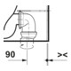 Duravit Stand-WC Balcoon 37x54cm, 4,5 l, riml, Abg waag., we. hgl