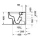 Duravit Stand-WC Balcoon 37x54cm, 4,5 l, riml, Abg waag., we. hgl