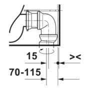 Duravit Stand-WC Balcoon 37x65cm, 4,5 l, riml, Abg wa, Clay te ma-4