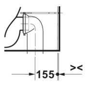 Duravit Stand-WC Balcoon 37x65cm, 4,5 l, riml, Abg waag., we. hgl-5