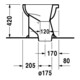 Duravit Trocken-Stand-WC Duraplus 36x46cm, für Klappenverschluss, weiß-4