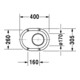 Duravit Trocken-Stand-WC Duraplus 36x46cm, für Klappenverschluss, weiß-5