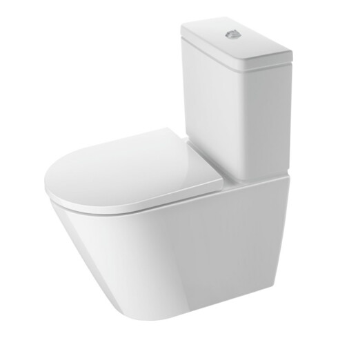 Duravit Stand-WC-Kombi, Tiefspüler D-Neo 37x65cm, 4,5 l, o. SPK, Rimless, weiß