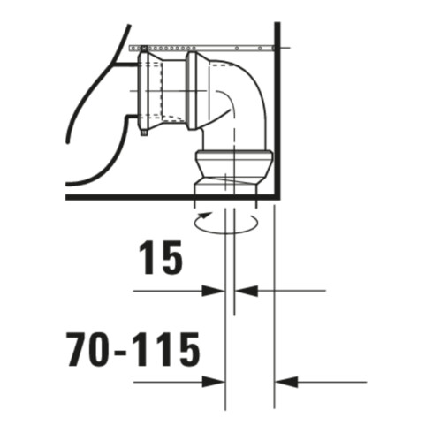 Duravit Stand-WC-Kombi, Tiefspüler DuraStyle 37x63cm, 4,5 l, f variab. Zulauf, weiß