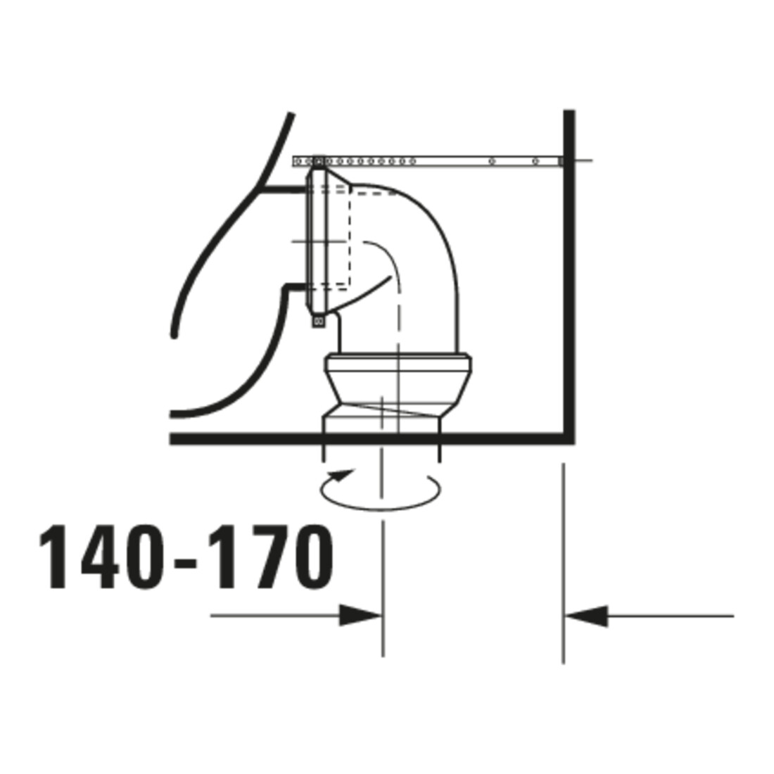 Duravit Stand-WC-Kombi, Tiefspüler DuraStyle 37x63cm, 4,5 l, f variab. Zulauf, weiß