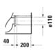 Duravit Stand-WC-Kombi, Tiefspüler DuraStyle 37x63cm, 4,5 l, f variab. Zulauf, weiß