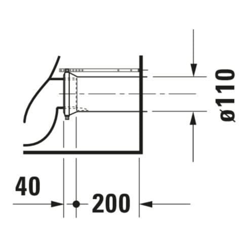 Duravit Stand-WC-Kombi, Tiefspüler DuraStyle 37x63cm, 4,5 l, f variab. Zulauf, weiß