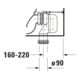 Duravit Stand-WC-Kombi, Tiefspüler DuraStyle 37x63cm, 4,5 l, f variab. Zulauf, weiß